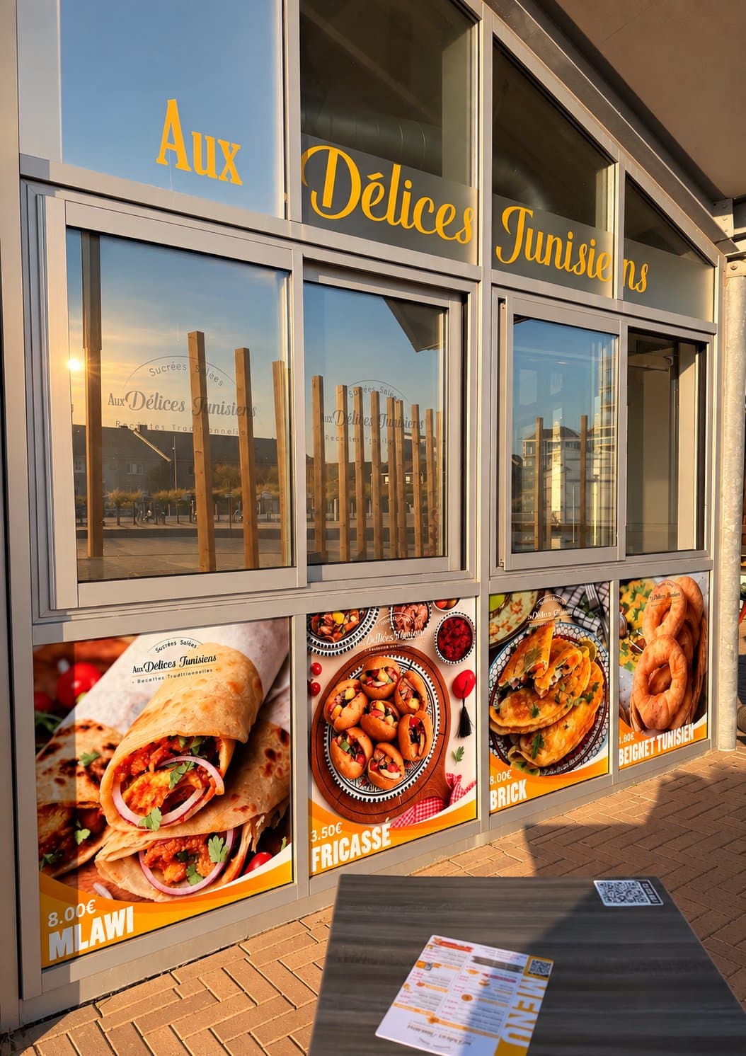 Aux Délices Tunisiens — devanture du restaurant