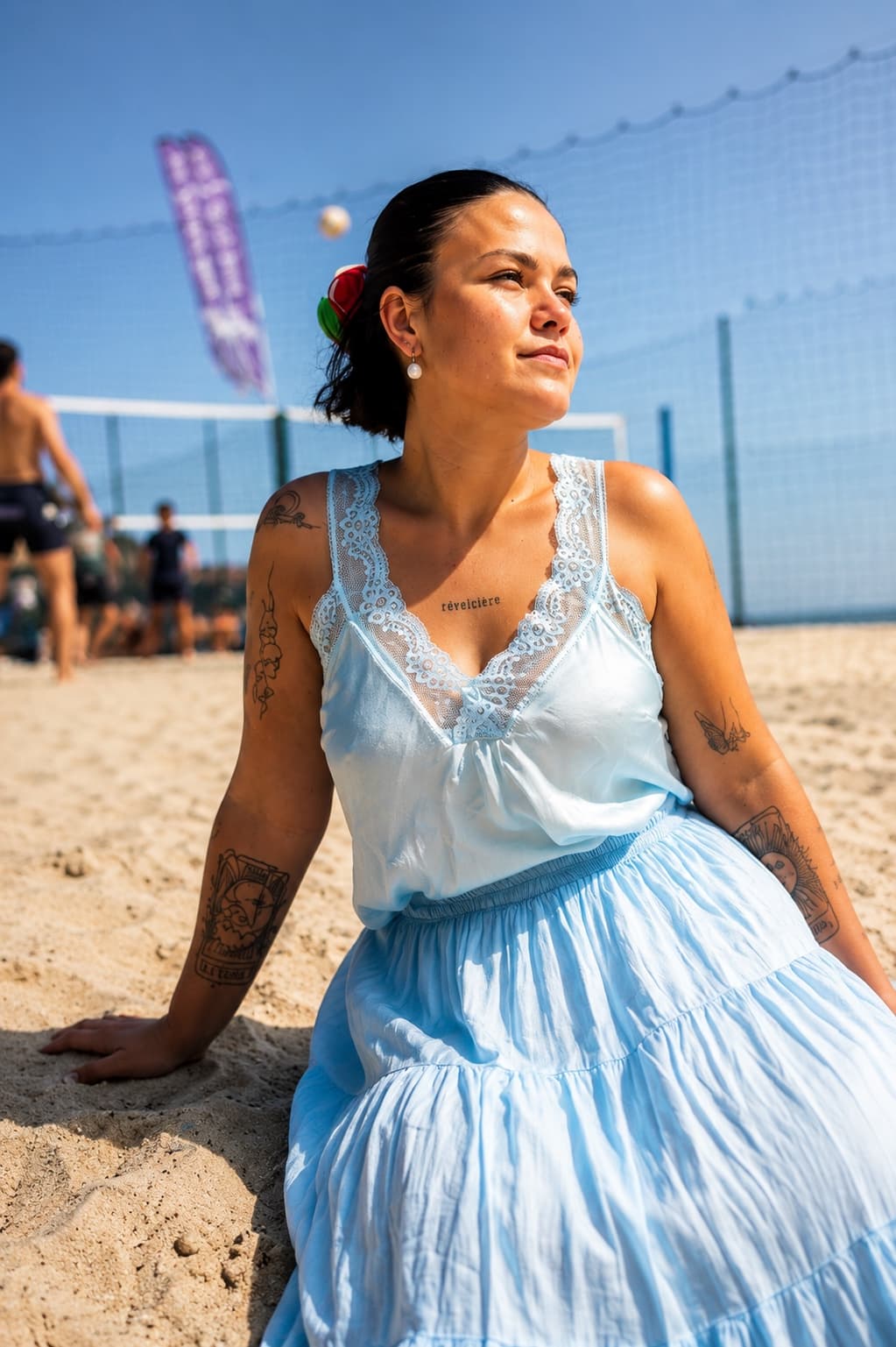 Atomic Saint Tropez — robe bleue beach
